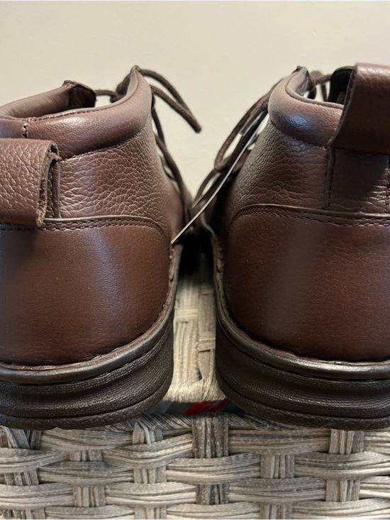 DREW Men’s Therapeutic Comfort Brown Leather Ankle Boots Size 11 Wide New main image 14